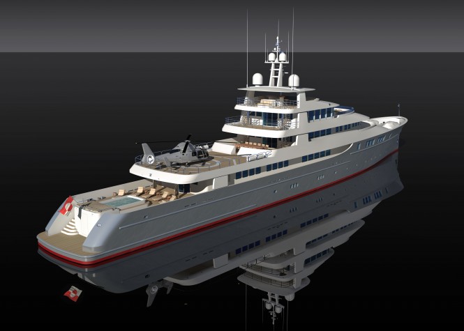 OCEA Commuter 230 Superyacht Design - aft view