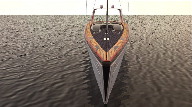 Poseidon yacht concept - front view