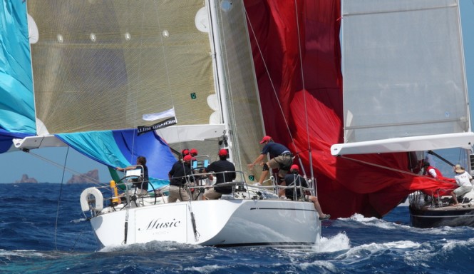 Sailing yacht Music at Les Voiles de Saint Barth 2013