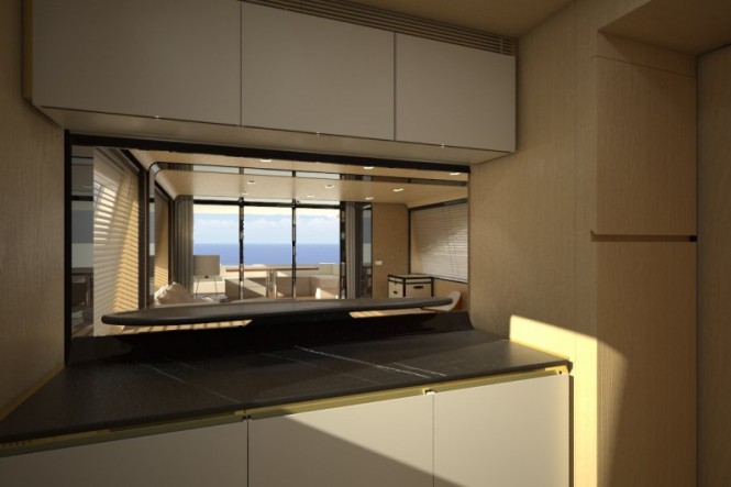 Superyacht Azimut 80 - Galley