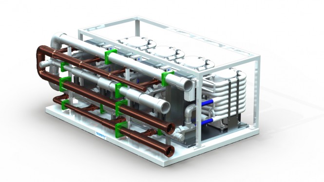 Technicold by Northern Lights custom HVAC systems for refit of Feadship 135 Yacht MISS ILOILO