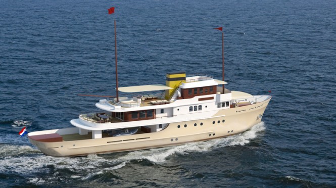 45-metre classic motor yacht B-52 by Vripack