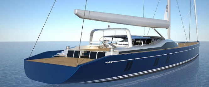 46m Tripp Design superyacht - aft view