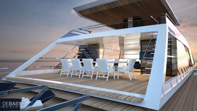 55m superyacht Quartz concept - Exterior
