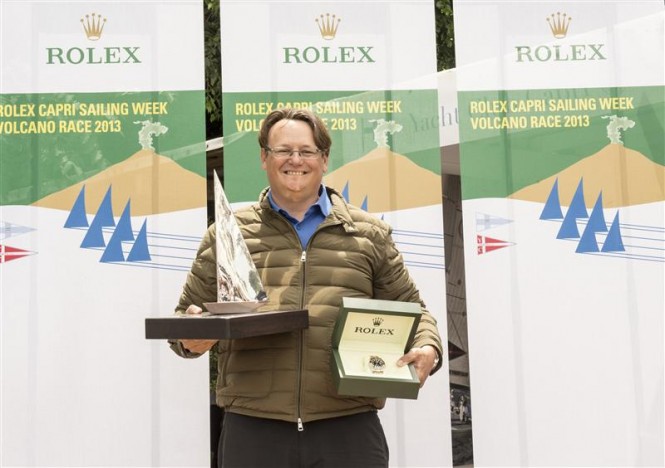 Alex Schaerer, owner of Caol Ila R Yacht, overall winner