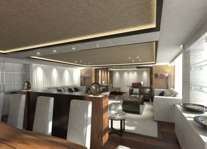 Cosmo 50 Explorer superyacht Hull 163.10 - Main Saloon