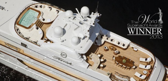 Feadship mega yacht Faith - Sundeck