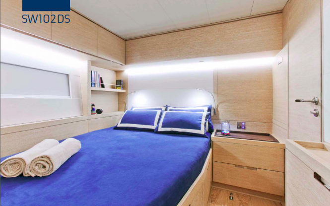 Guest cabin - Superyacht Hevea