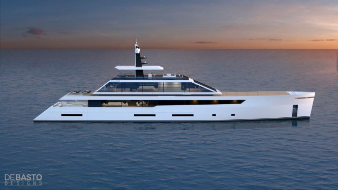 Latest 55m superyacht Quartz concept introduced by Luiz de Basto