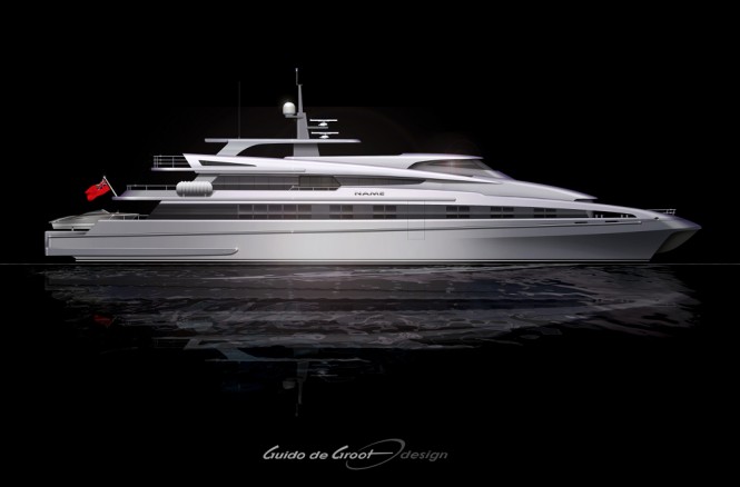 Latest 57m superyacht conversion project by Guido de Groot Design