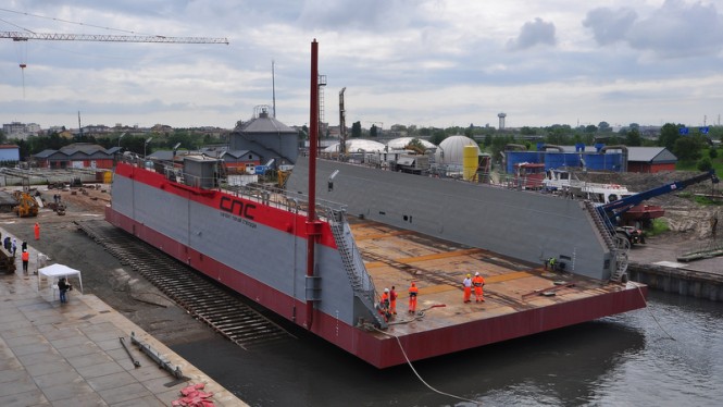 Launch of the new Floating Dry Dock at Cantieri Navali Chioggia in Italy