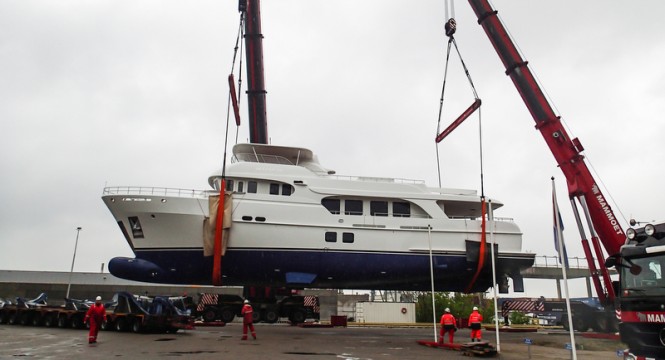 Moonen 100 Explorer superyacht YN195 at launch