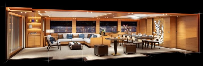 Project BVB44M Yacht - Main Salon
