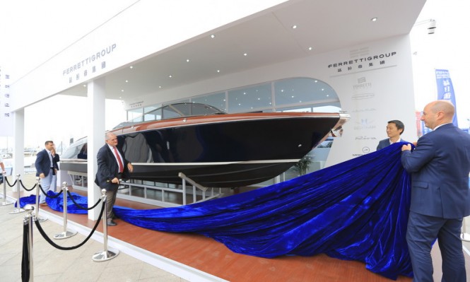 Riva Aquariva Super Yacht Tender at the Qingdao Boat Show 2013 in China
