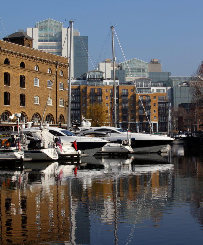 St Katharine Docks in Central London