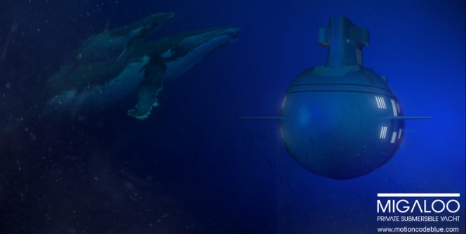 Submersible superyacht MIGALOO concept