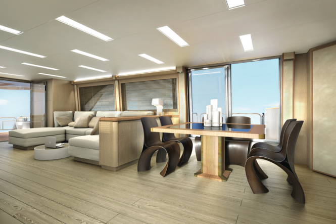 Superyacht MCY 86 - Dining