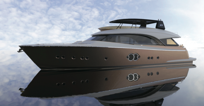 Superyacht MCY 86 - side view