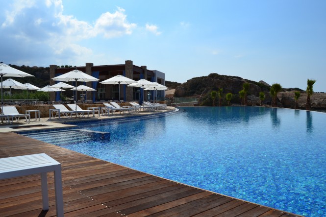 The magnificent new beach club at Karpaz Gate Marina