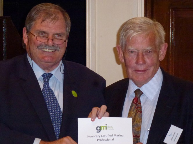 Robin Walters, founder of Walcon Marine, awarded the Honorary Certified Marina Professional in recognition of his dedication and contribution to the industry