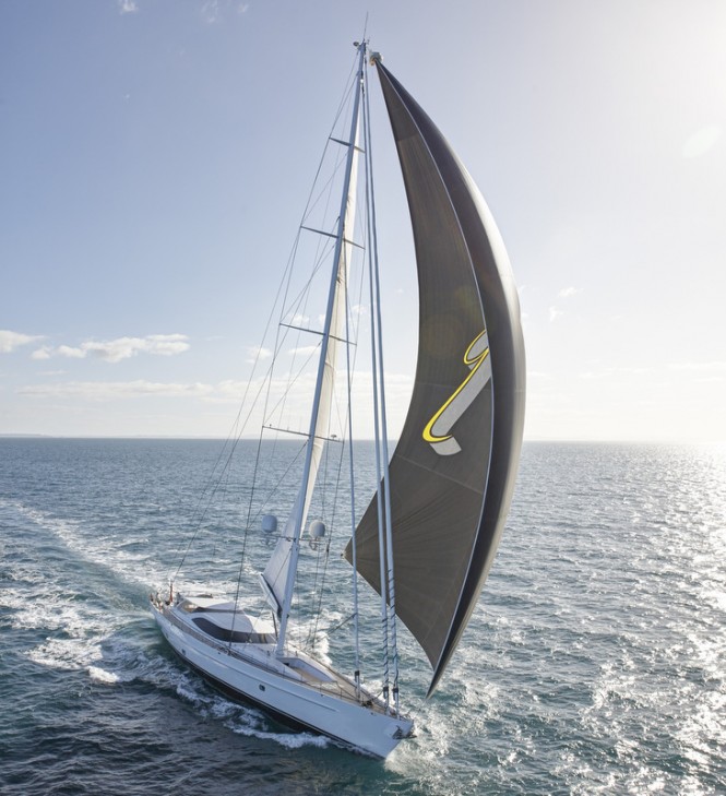 Aerial view of Encore Yacht