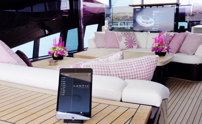 Lantic's AV system aboard 46m Palmer Johnson Yacht Clifford II