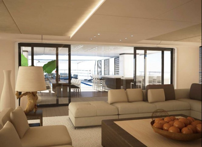 50m motor yacht Project Beach concept - Interior