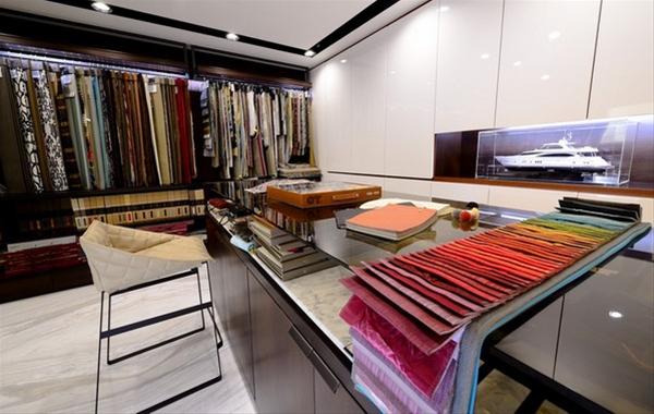 A variety of decor samples housed by the New Horizon Interior Design Center