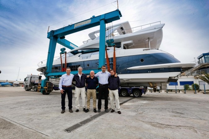 Azimut 80 Yacht at launch