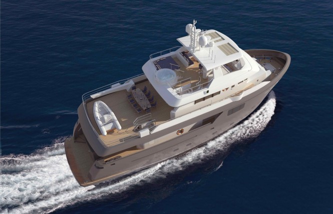 Darwin 86 Yacht - upview