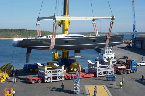 Frers/Baltic B107 Yacht INUKSHUK with interior design by Adam Lay