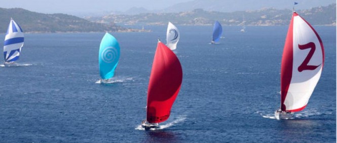 Luxury yachts designed by Dubois competing in the 4th Dubois Cup