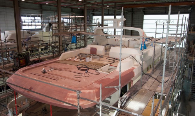 Moonen 84 superyacht Etoile d'Azur under refit