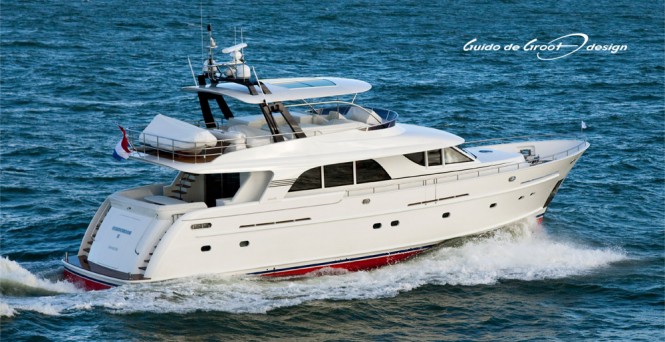 Mulder 73 Flybridge Yacht Boonooroo II designed by Guido de Groot Design