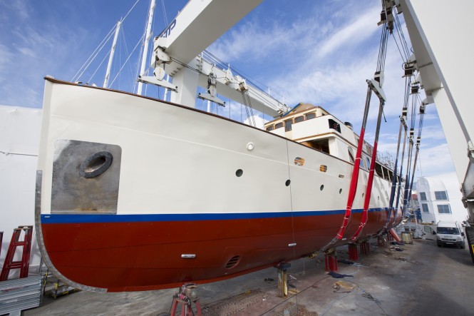 Re-launch of newly refitted Fair Lady Yacht at Pendennis Palma - Photo by Stuart Pearce
