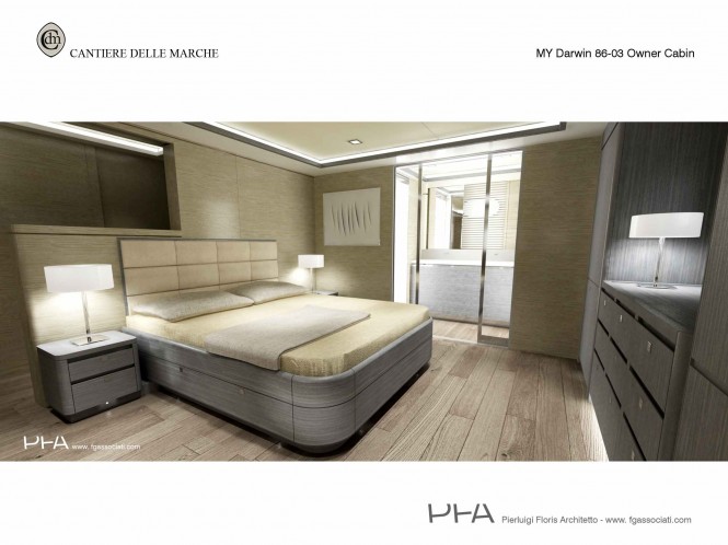 Superyacht Darwin Class 86' - Owners Cabin