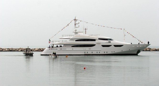 Superyacht Saramour at launch - Photo by Giulio Napolitano, Riccardo Musacchio & Flavio Ianniello