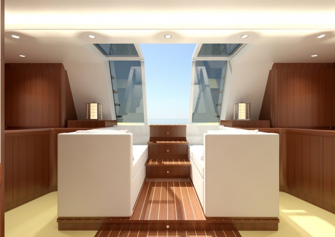 Swan 105 RS yacht - Aft Cabin looking aft