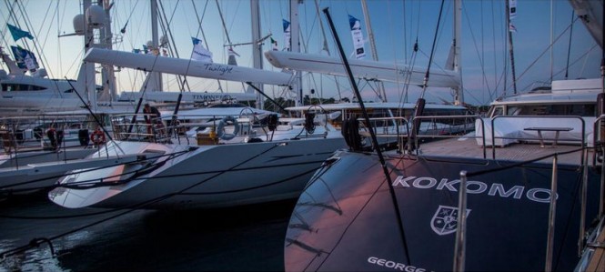 Twilight and Kokomo anchored in Porto Cervo, Sardinia