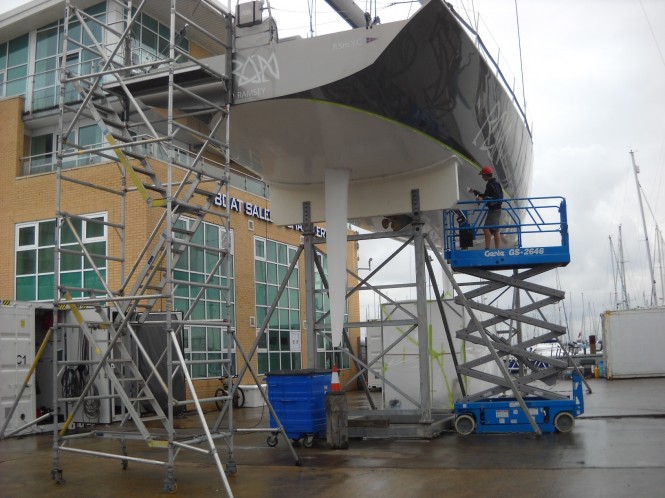 Works on sailing yacht RAN