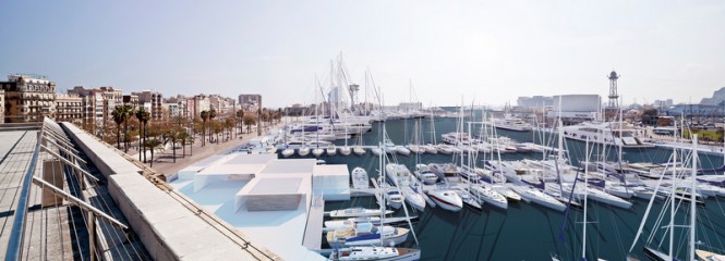 Marina Port Vell in the lovely Spanish yacht charter location - Barcelona
