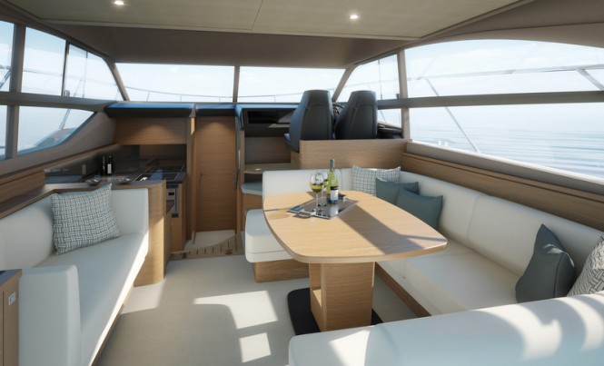 Princess 43 Yacht - Saloon