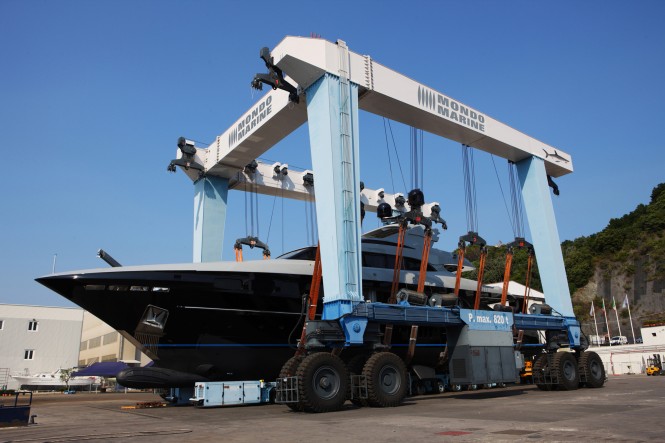 41m Mondo Marine superyacht Nameless at launch
