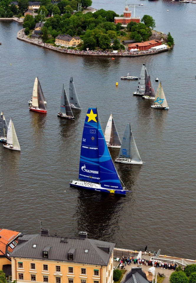 The start of AF Offshore Race in Stockholm © Oskar Kihlborg 2013