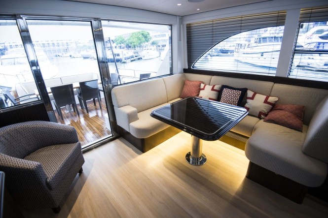 Aboard Strathearn Yacht