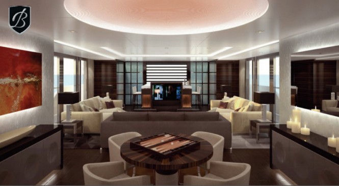 Aboard luxury yacht Alfulk