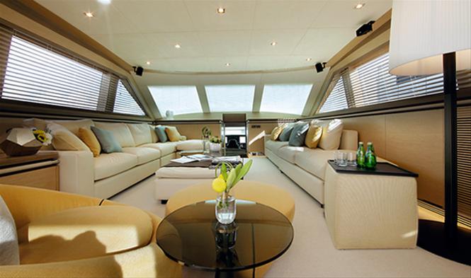 Aboard superyacht AGORA