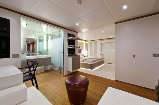 Aboard superyacht Diamond