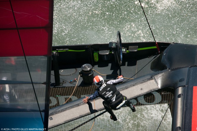 Emirates Team New Zealand in action