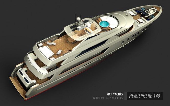 Hemisphere 140 Yacht - upview